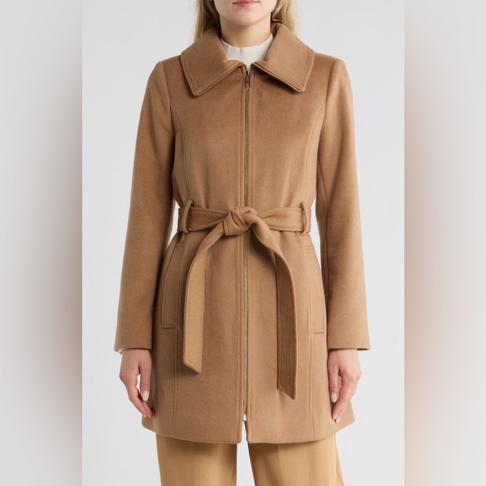 🎉HP🎉MK Full Zip Wool Blend Coat. Ladies XL